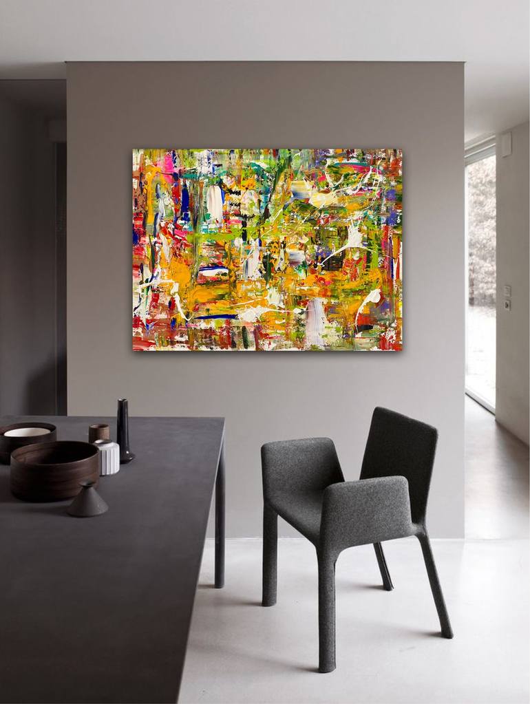 Original Abstract Expressionism Abstract Painting by Darya Nakvakina