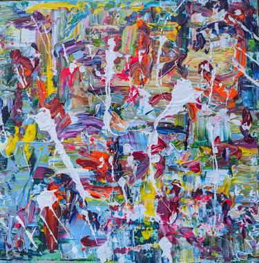 Original Abstract Expressionism Abstract Painting by Darya Nakvakina