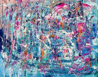 Original Abstract Expressionism Abstract Paintings by Darya Nakvakina