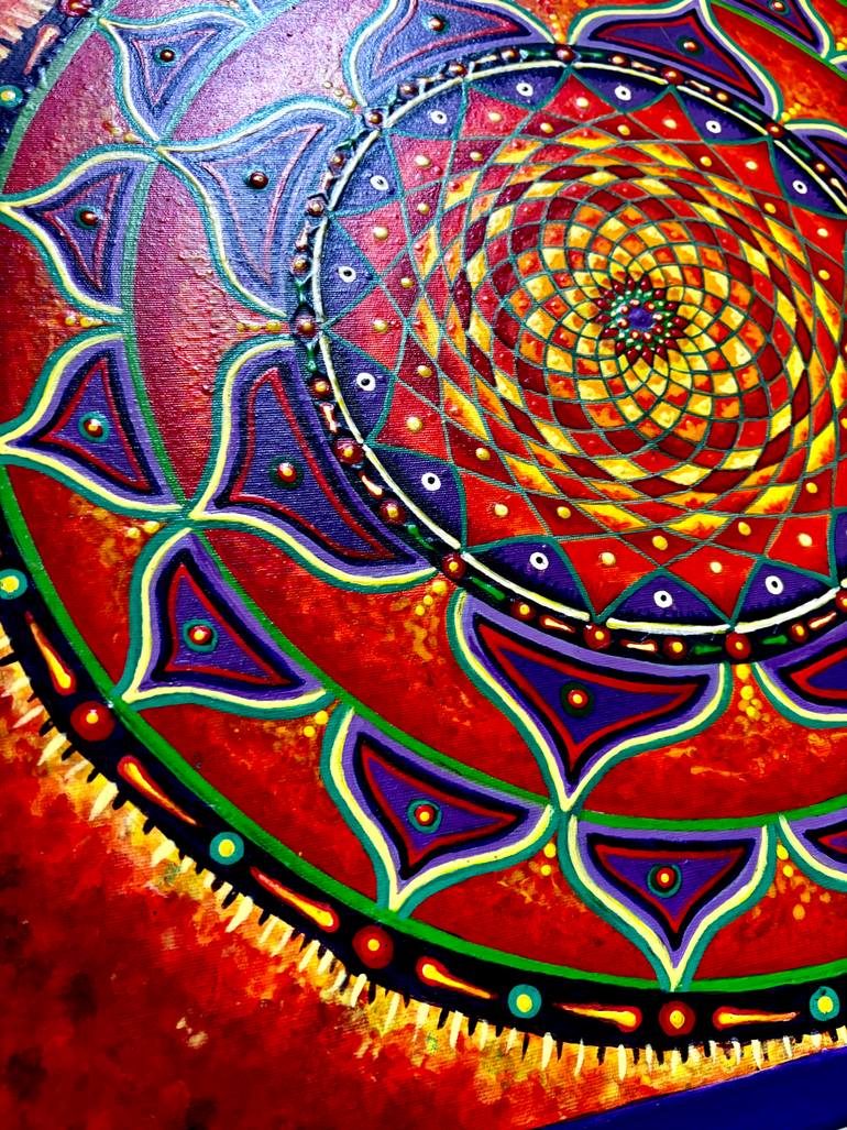 Original Geometric Abstract Painting by Erica Lucchi