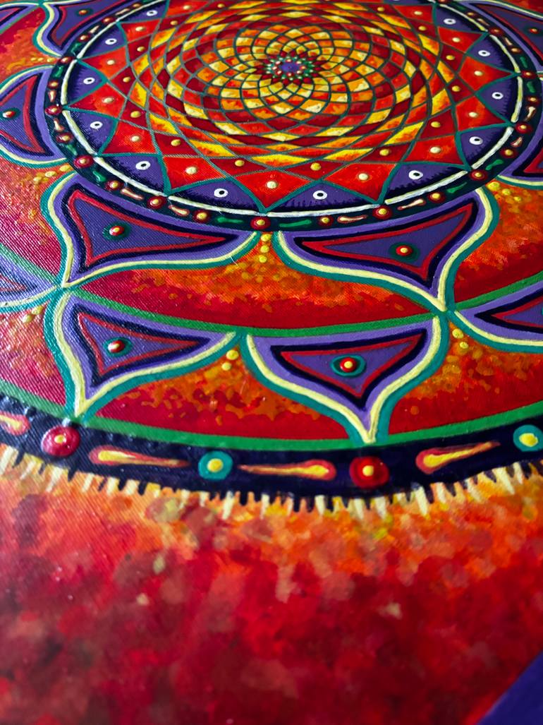 Original Geometric Abstract Painting by Erica Lucchi