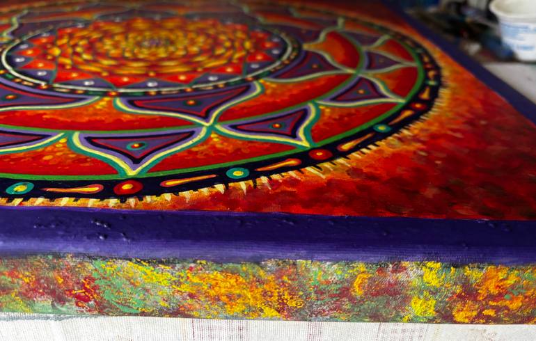Original Geometric Abstract Painting by Erica Lucchi