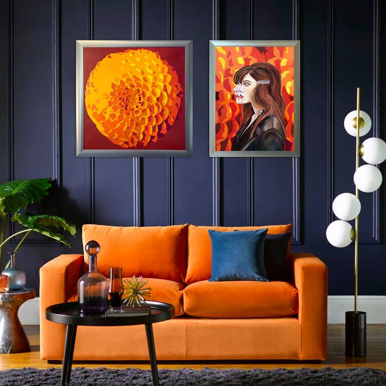 Original Abstract Pop Culture/Celebrity Painting by Bettina Newbery