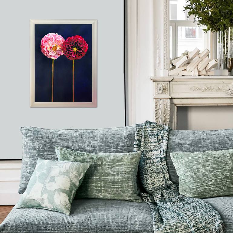 Original Abstract Expressionism Floral Painting by Bettina Newbery