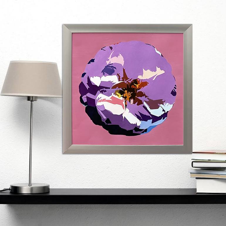 Original Abstract Expressionism Floral Painting by Bettina Newbery