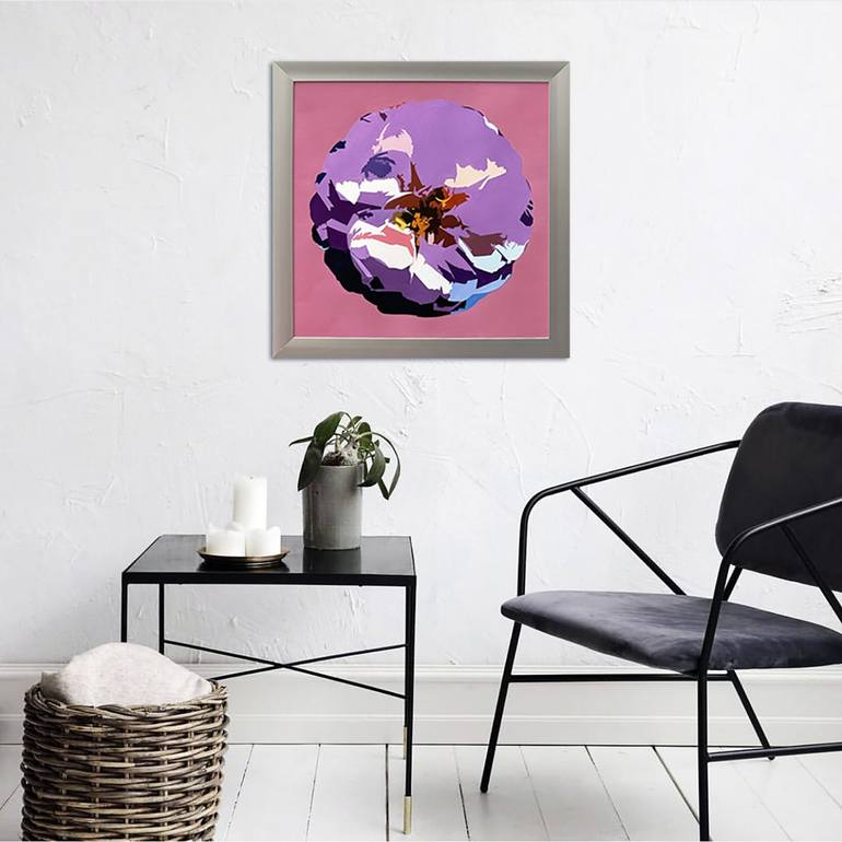 Original Abstract Expressionism Floral Painting by Bettina Newbery