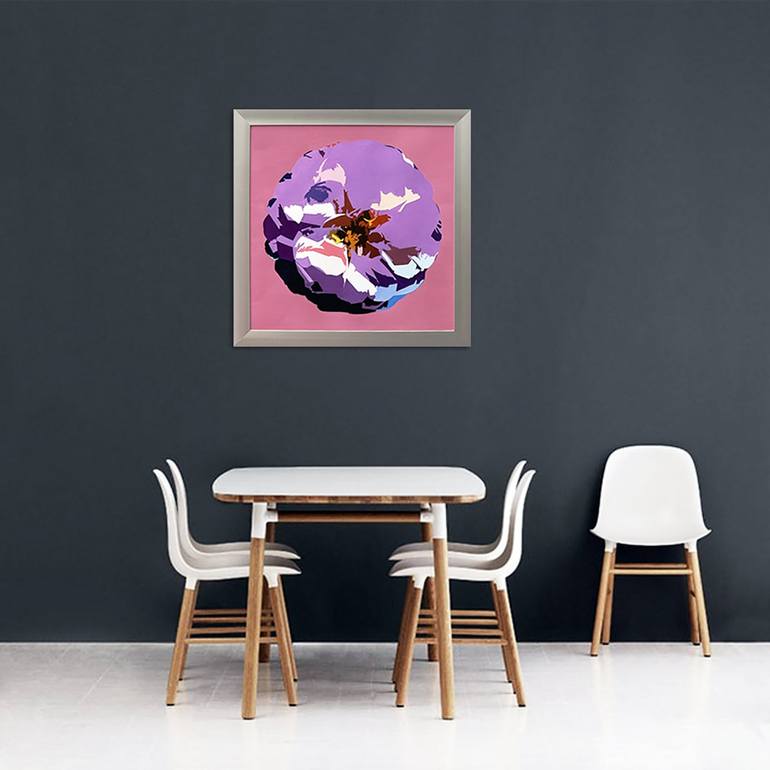 Original Abstract Expressionism Floral Painting by Bettina Newbery