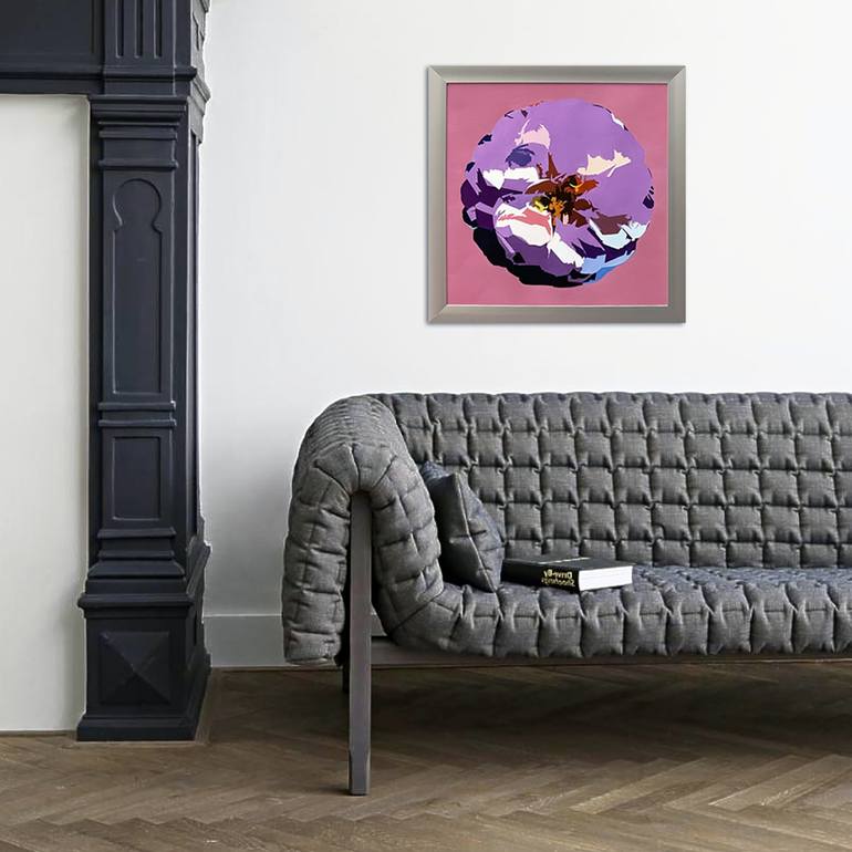 Original Abstract Expressionism Floral Painting by Bettina Newbery