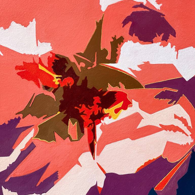 Original Abstract Expressionism Floral Painting by Bettina Newbery