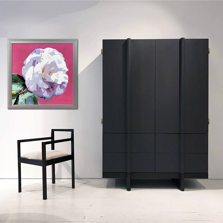 Original Abstract Expressionism Floral Painting by Bettina Newbery