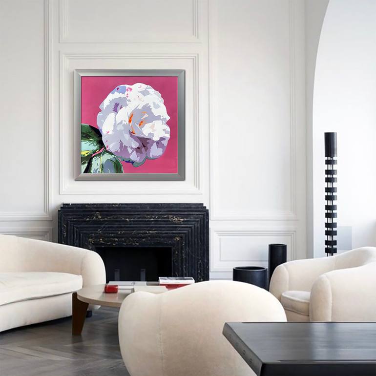 Original Abstract Expressionism Floral Painting by Bettina Newbery