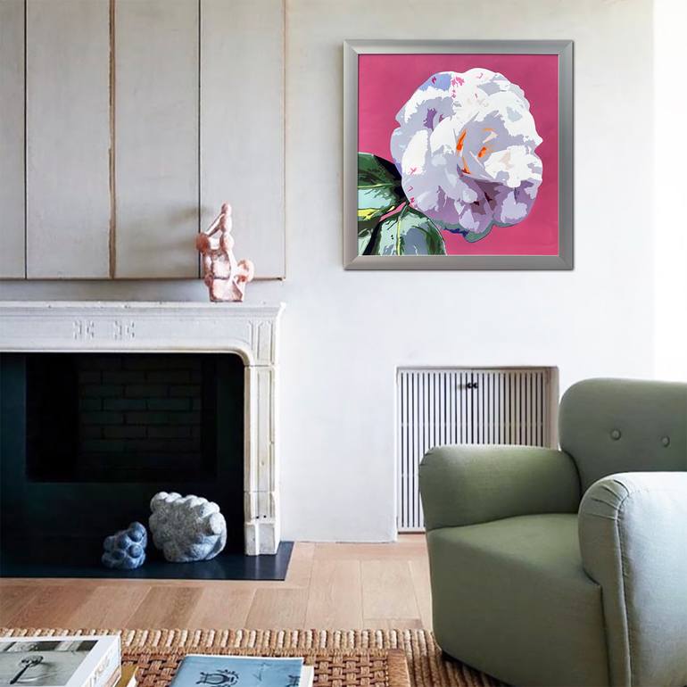 Original Abstract Expressionism Floral Painting by Bettina Newbery