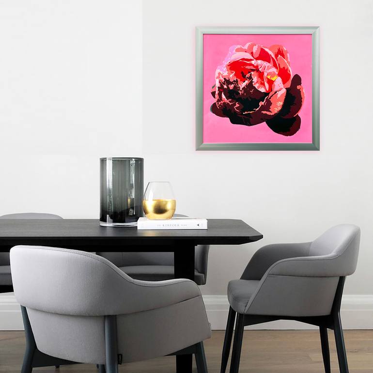 Original Abstract Floral Painting by Bettina Newbery