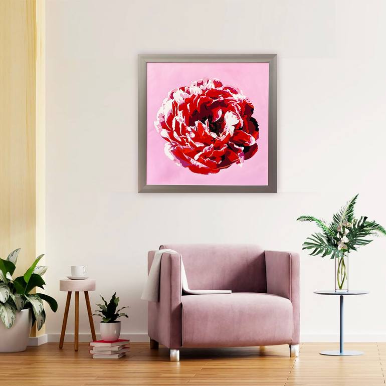 Original Abstract Floral Painting by Bettina Newbery