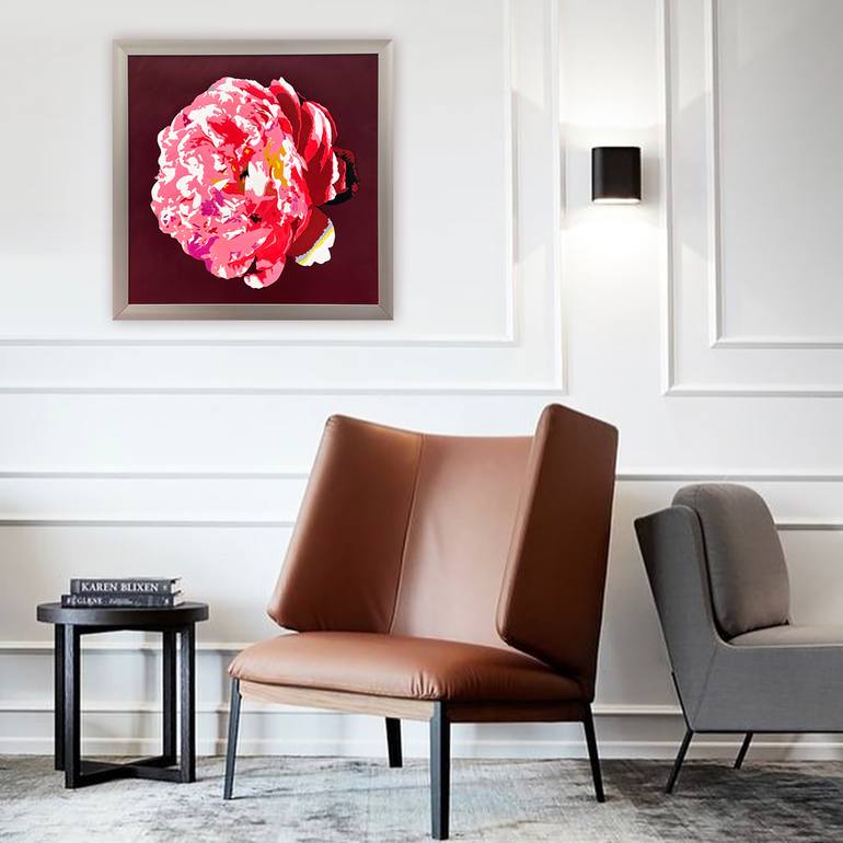 Original Abstract Floral Painting by Bettina Newbery