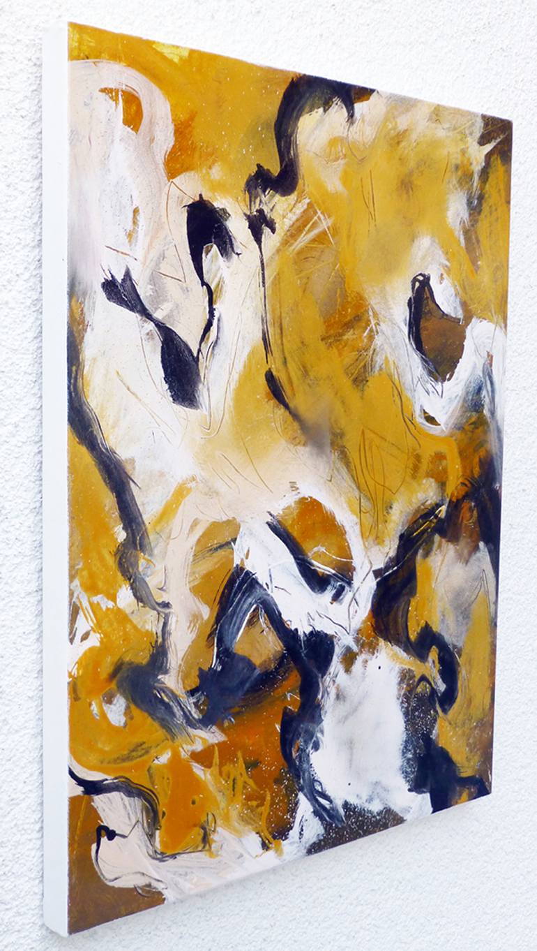 Original Fine Art Abstract Painting by Michael Pfaud