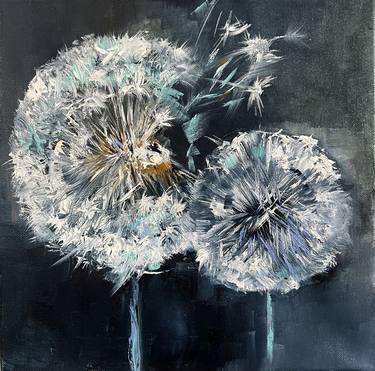 Original Abstract Expressionism Floral Painting by Svetlana Chaikovska