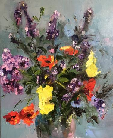 Original Abstract Floral Paintings by Svetlana Chaikovska