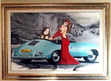 Print of Automobile Paintings by Gius Kosta