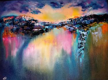 Original Abstract Expressionism Landscape Paintings by Kim Shuckhart Gunns