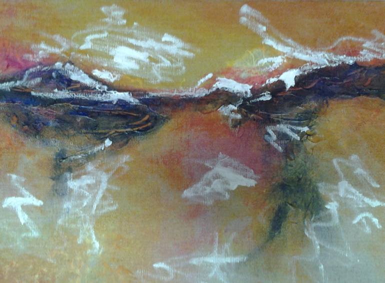 Original Abstract Expressionism Landscape Painting by Kim Shuckhart Gunns