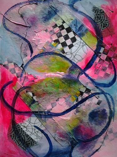 Original Abstract Expressionism Abstract Collage by Kim Shuckhart Gunns