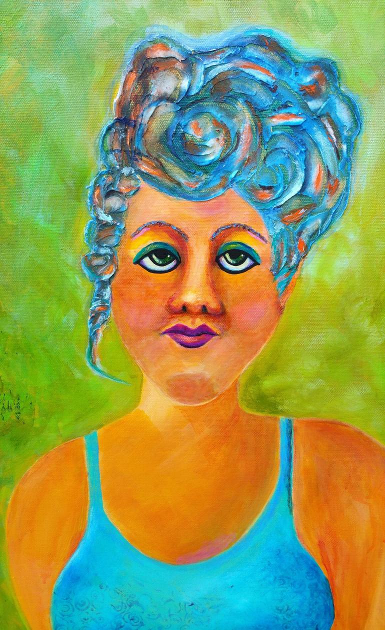 Original Abstract Expressionism Women Painting by Kim Shuckhart Gunns