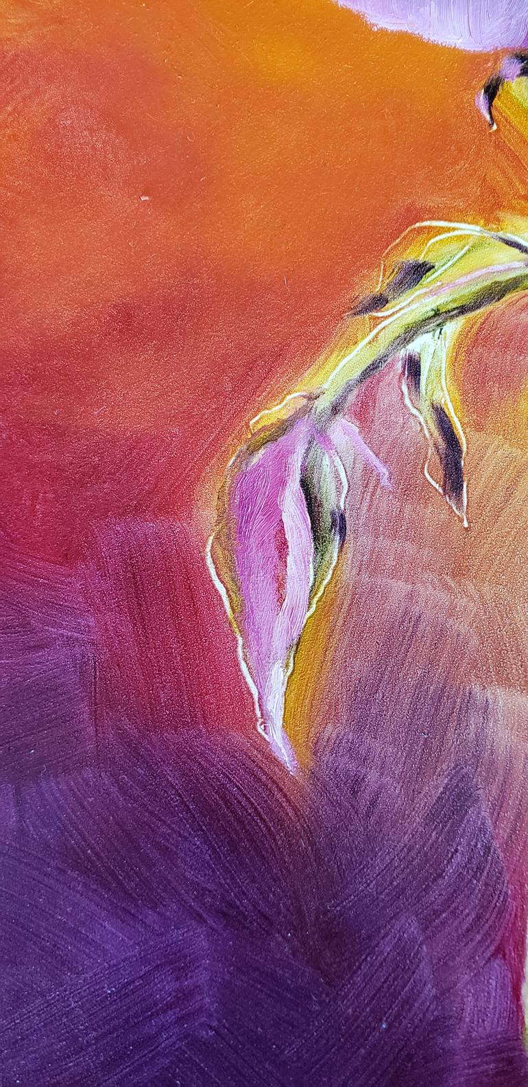 Original Abstract Expressionism Floral Painting by Kim Shuckhart Gunns