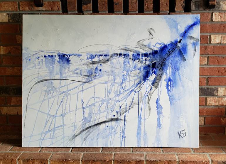 Original Abstract Expressionism Abstract Painting by Kim Shuckhart Gunns