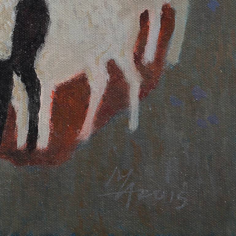 Original Modernism Animal Painting by Attila Meszlenyi