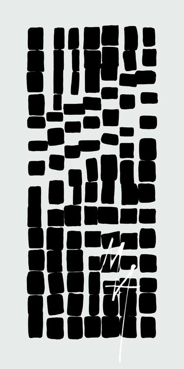 Print of Minimalism Abstract Drawings by Attila Meszlenyi