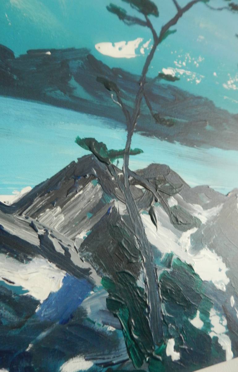 Original Abstract Expressionism Landscape Painting by Lorenz Brochert