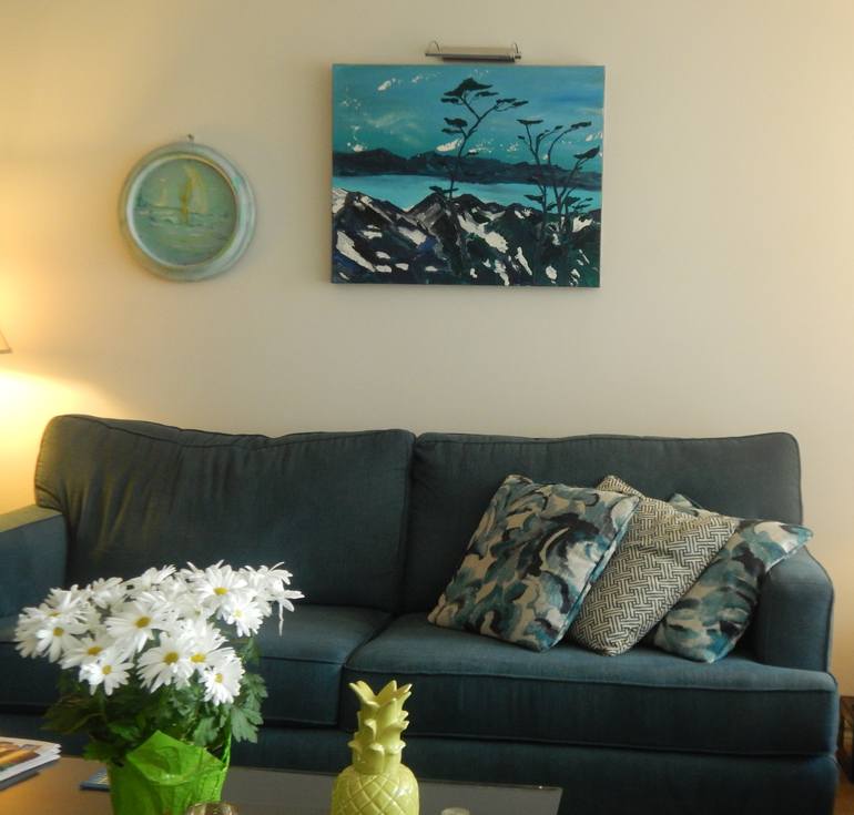 Original Abstract Expressionism Landscape Painting by Lorenz Brochert