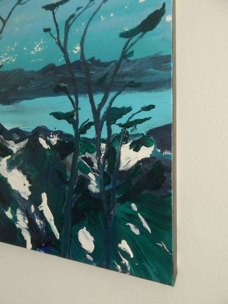 Original Abstract Expressionism Landscape Painting by Lorenz Brochert