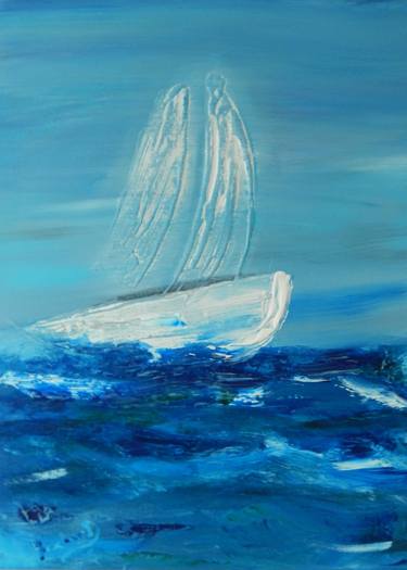 Original Conceptual Sailboat Paintings by lorenz brochert