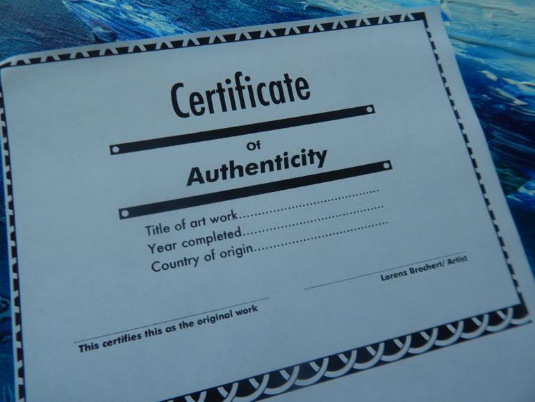 Original Conceptual Boat Painting by Lorenz Brochert