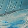 THIS WORK IS DEEPLY TEXTURED WITH HUES OF BLUES, GREENS,  AND GRAY. IDEAL FOR HOME ,OFFICE OR COTTAGE........LORENZ