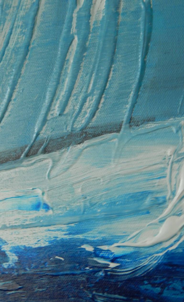 Original Conceptual Boat Painting by Lorenz Brochert