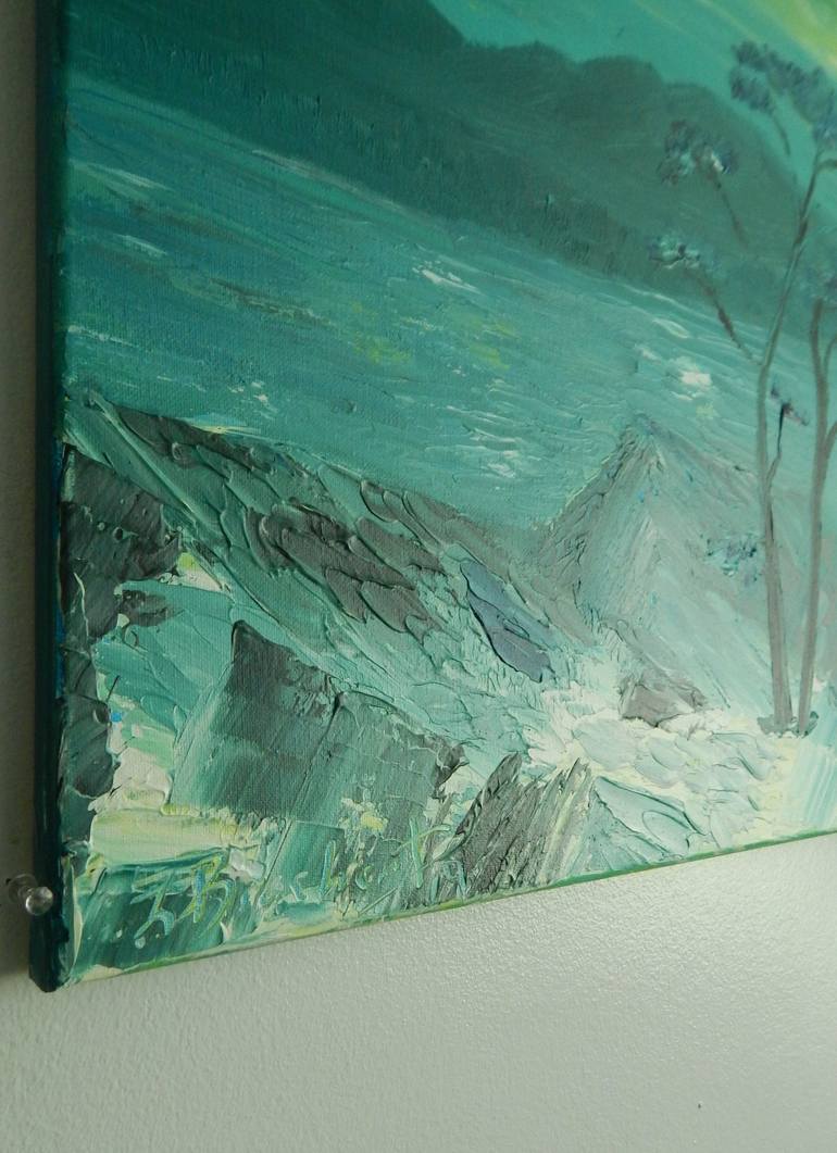 Original Conceptual Landscape Painting by lorenz brochert