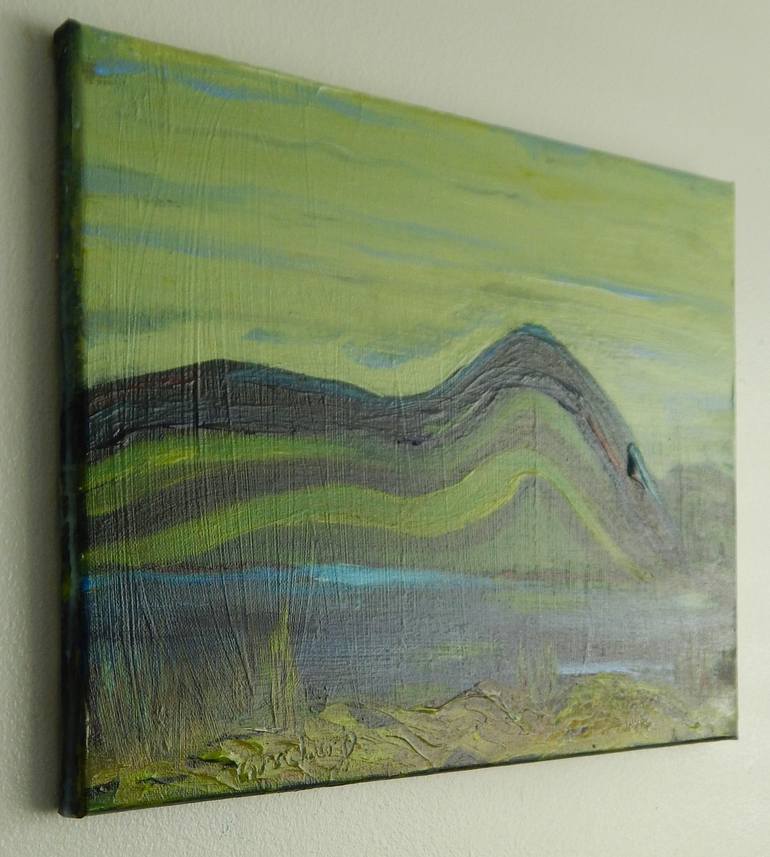 Original Conceptual Landscape Painting by lorenz brochert