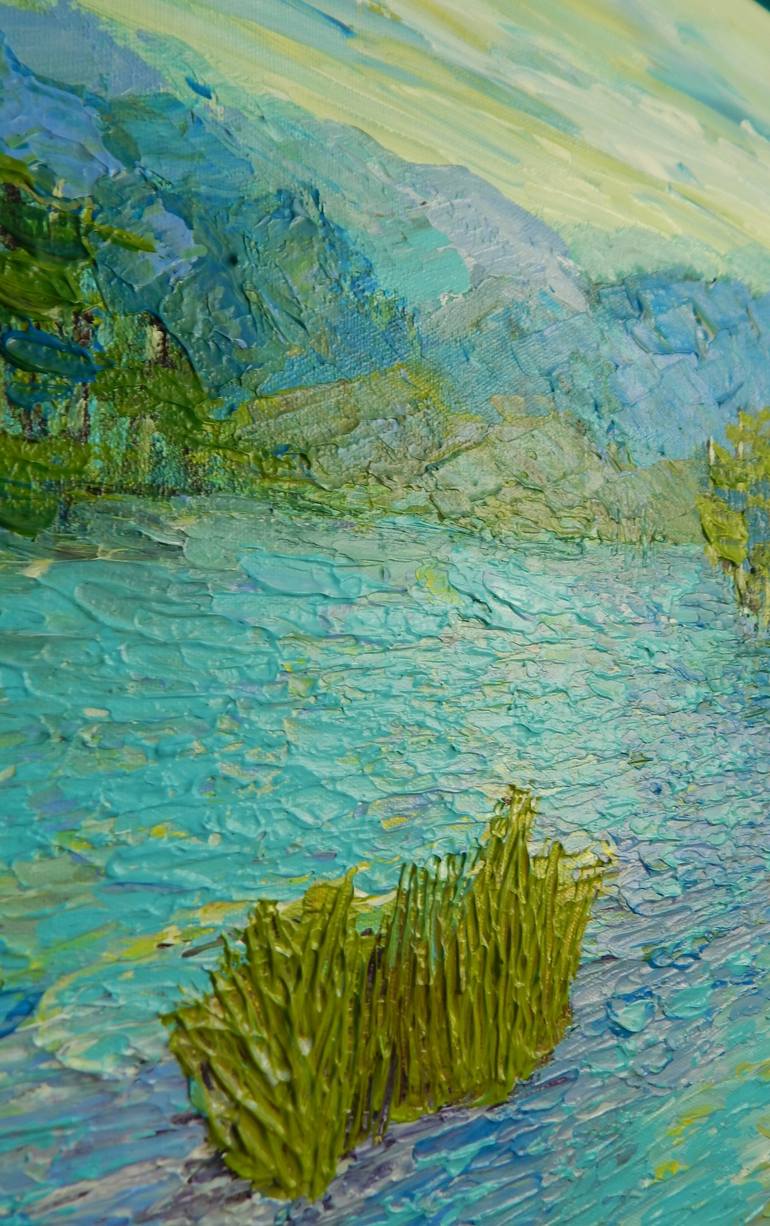 Original Conceptual Landscape Painting by lorenz brochert