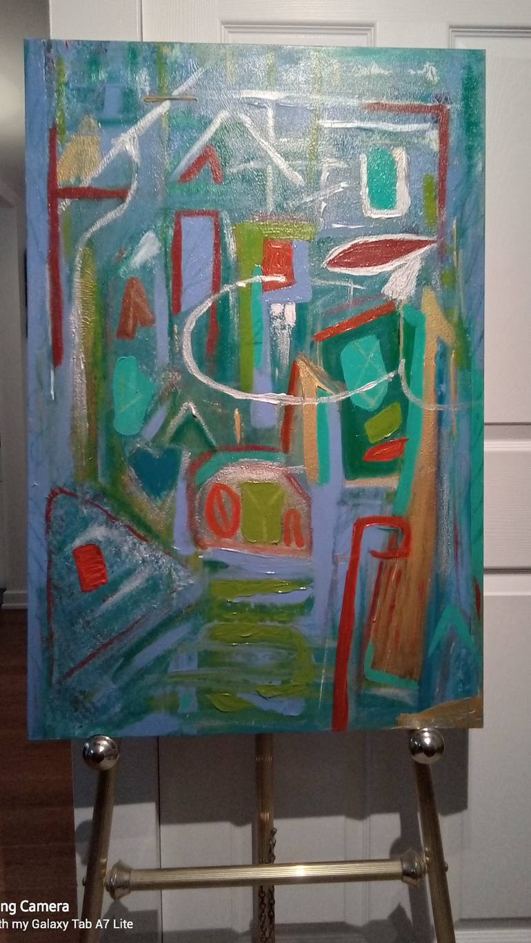 Original Abstract Expressionism Fashion Painting by lorenz brochert