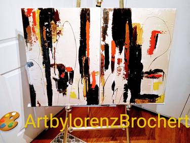 Original Abstract Expressionism Architecture Paintings by lorenz brochert