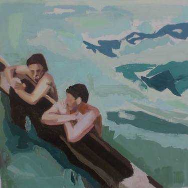 Original Figurative Beach Paintings by Marko Hrubyj-Piper