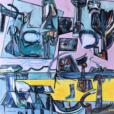 Original Abstract Expressionism Beach Paintings by Richard VILDEMAN