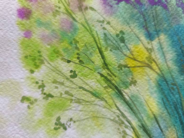 Original Abstract Expressionism Landscape Painting by Margaryta Verkhovets