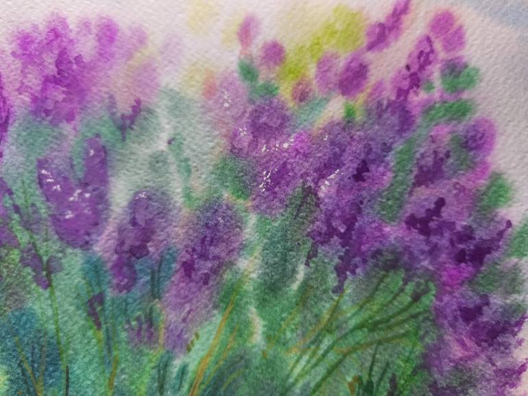 Original Abstract Expressionism Landscape Painting by Margaryta Verkhovets