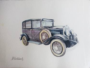 Original Car Paintings by Margaryta Verkhovets
