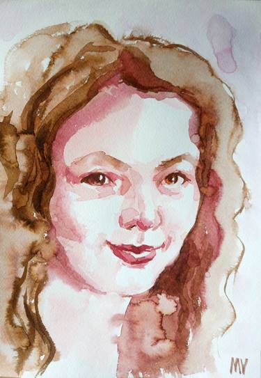 Original Fine Art Portrait Paintings by Margaryta Verkhovets