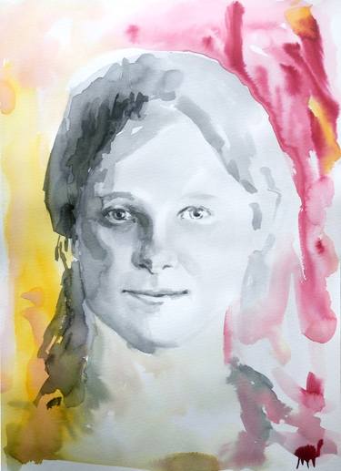 Original Abstract Portrait Paintings by Margaryta Verkhovets